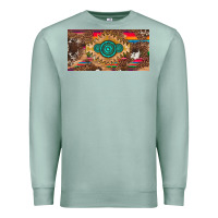 Seafoam western gemstone and leopard with serape licanse plate Premium Sweatshirt - Artiststas