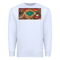 White western gemstone and leopard with serape licanse plate Premium Sweatshirt - Artiststas