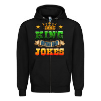 Black king of the jokes Zipper Hoodie - HRA Design Shop