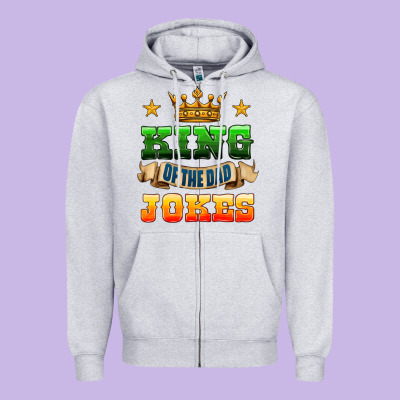 King Of The Jokes Zipper Hoodie Designed By Hra Design Shop