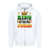 White king of the jokes Zipper Hoodie - HRA Design Shop