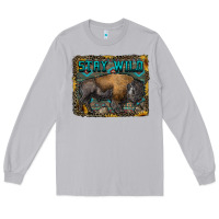 Stay Wild Aztec Bison Long Sleeve Tee | Teevron