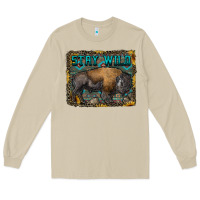 Mushroom stay wild aztec bison Long Sleeve Tee - RanaPortraitStore