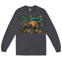 Smoke stay wild aztec bison Long Sleeve Tee - RanaPortraitStore