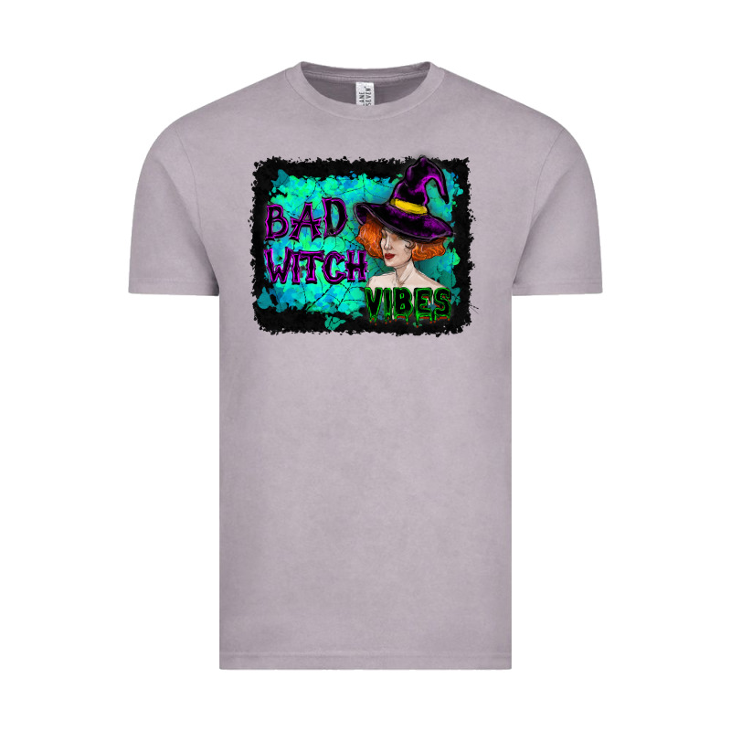 Halloween Bad Witch Vibes Watercolor Vintage Tee by RanaPortraitStore | Teevron