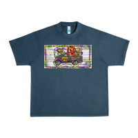 Midnight Navy Mardi Gras Truck And Fleur De Lis Crawfish Urban Heavy Tee - RanaPortraitStore