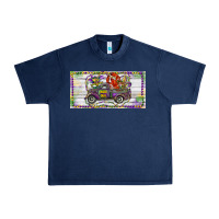 Navy Mardi Gras Truck And Fleur De Lis Crawfish Urban Heavy Tee - RanaPortraitStore