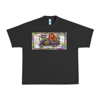 Pigment Black Mardi Gras Truck And Fleur De Lis Crawfish Urban Heavy Tee - RanaPortraitStore