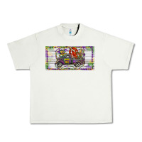 Pistachio Mardi Gras Truck And Fleur De Lis Crawfish Urban Heavy Tee - RanaPortraitStore