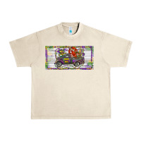 Sandshell Mardi Gras Truck And Fleur De Lis Crawfish Urban Heavy Tee - RanaPortraitStore