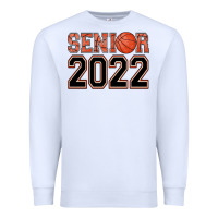 White senior basketball Premium Sweatshirt - AdoDesignShop