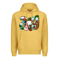 Antique Gold joy with golf and santas Premium Hoodie - AdoDesignShop