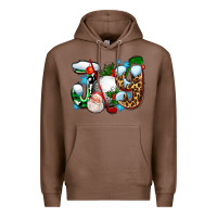 Chestnut joy with golf and santas Premium Hoodie - AdoDesignShop