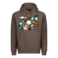 Coffee joy with golf and santas Premium Hoodie - AdoDesignShop