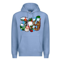 Colony Blue joy with golf and santas Premium Hoodie - AdoDesignShop