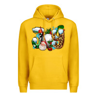 Lemon joy with golf and santas Premium Hoodie - AdoDesignShop