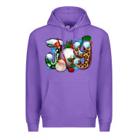 Purple joy with golf and santas Premium Hoodie - AdoDesignShop
