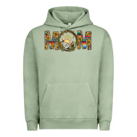 Pigment Oil Green Western Mom With Baby Jesus Urban Hoodie - BundleAndBundleShop