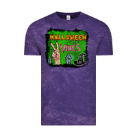 Cloud Purple Watercolor Halloween Vibes Vintage Tee - RanaPortraitStore