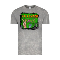 Cloud Rock Watercolor Halloween Vibes Vintage Tee - RanaPortraitStore