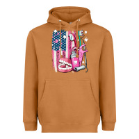 Meerkat American flag and dental elements with teeth Heavyweight Hoodie - AdoDesignShop