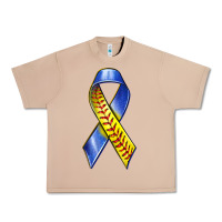 Burro down syndrome ribbon softball Urban Heavy Tee - texasbilliewilder