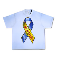 Grape Ice down syndrome ribbon softball Urban Heavy Tee - texasbilliewilder