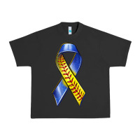 Pigment Black down syndrome ribbon softball Urban Heavy Tee - texasbilliewilder
