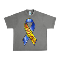 Tornado down syndrome ribbon softball Urban Heavy Tee - texasbilliewilder