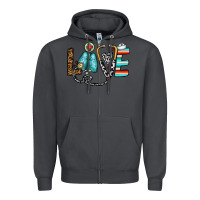 Smoke love nurse Zipper Hoodie - CowhideDigitalArt