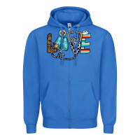 True Royal love nurse Zipper Hoodie - CowhideDigitalArt