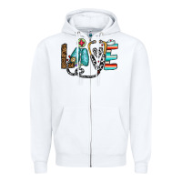 White love nurse Zipper Hoodie - CowhideDigitalArt
