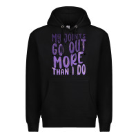 Black my joints go out more than ı do Premium Hoodie - MaliasSmallBusiness