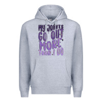 Heather Grey my joints go out more than ı do Premium Hoodie - MaliasSmallBusiness