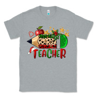 Heather Grey Christmas Teacher Pencil Classic Tee - FaDigitalArtStudio