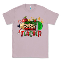 Lilac Christmas Teacher Pencil Classic Tee - FaDigitalArtStudio