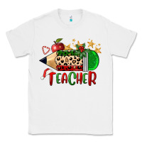 White Christmas Teacher Pencil Classic Tee - FaDigitalArtStudio