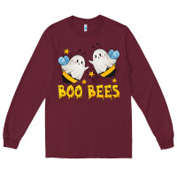 Burgundy Boo Bees Long Sleeve Tee - texasbilliewilder