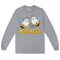 Heather Grey Boo Bees Long Sleeve Tee - texasbilliewilder