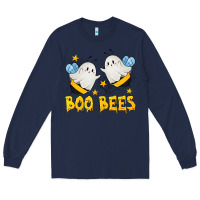 Navy Boo Bees Long Sleeve Tee - texasbilliewilder