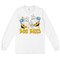 White Boo Bees Long Sleeve Tee - texasbilliewilder