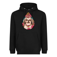 Black shih tzu teardrop earrings Heavyweight Hoodie - Artiststas