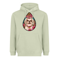 Matcha shih tzu teardrop earrings Heavyweight Hoodie - Artiststas