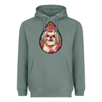 Sage shih tzu teardrop earrings Heavyweight Hoodie - Artiststas