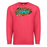 Cardinal western cowboy and hat with cactus and cowhide Premium Sweatshirt - Artiststas