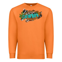 Carrot western cowboy and hat with cactus and cowhide Premium Sweatshirt - Artiststas
