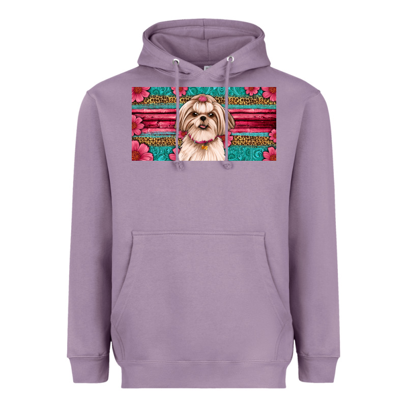 Shih Tzu License Plate Heavyweight Hoodie by Artiststas | Teevron