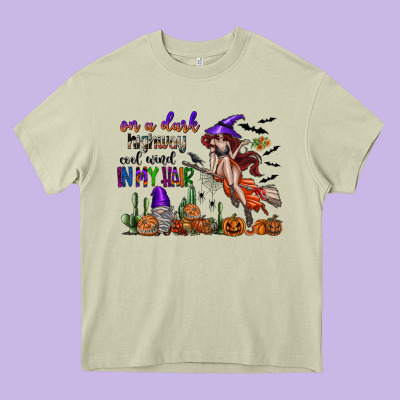 On A Dark Highway Cool Wind In My Hair Heavy Core Tee Designed By Sublimationcraftshop