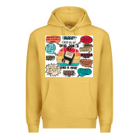 Antique Gold ı keep all my dad jokes in a dad a base Premium Hoodie - MaliasSmallBusiness