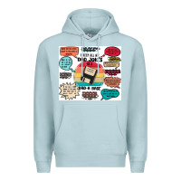 Blue Mist ı keep all my dad jokes in a dad a base Premium Hoodie - MaliasSmallBusiness